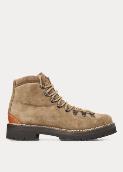 Botas Ralph Lauren Hombre Kaki - Fidel Suede - SKXHO4068